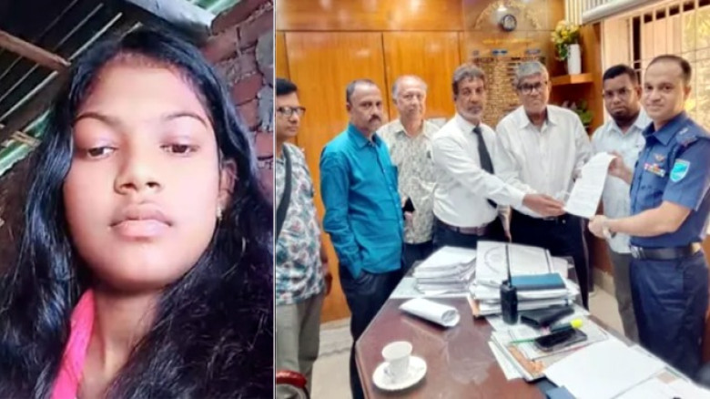 রিয়া সরেনের মৃত্যুর নিরপেক্ষ তদন্তের দাবিতে নারায়ণগঞ্জে স্মারকলিপি